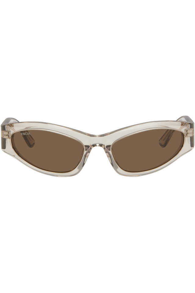 

Солнцезащитные очки Logo cateye Balenciaga, бежевый