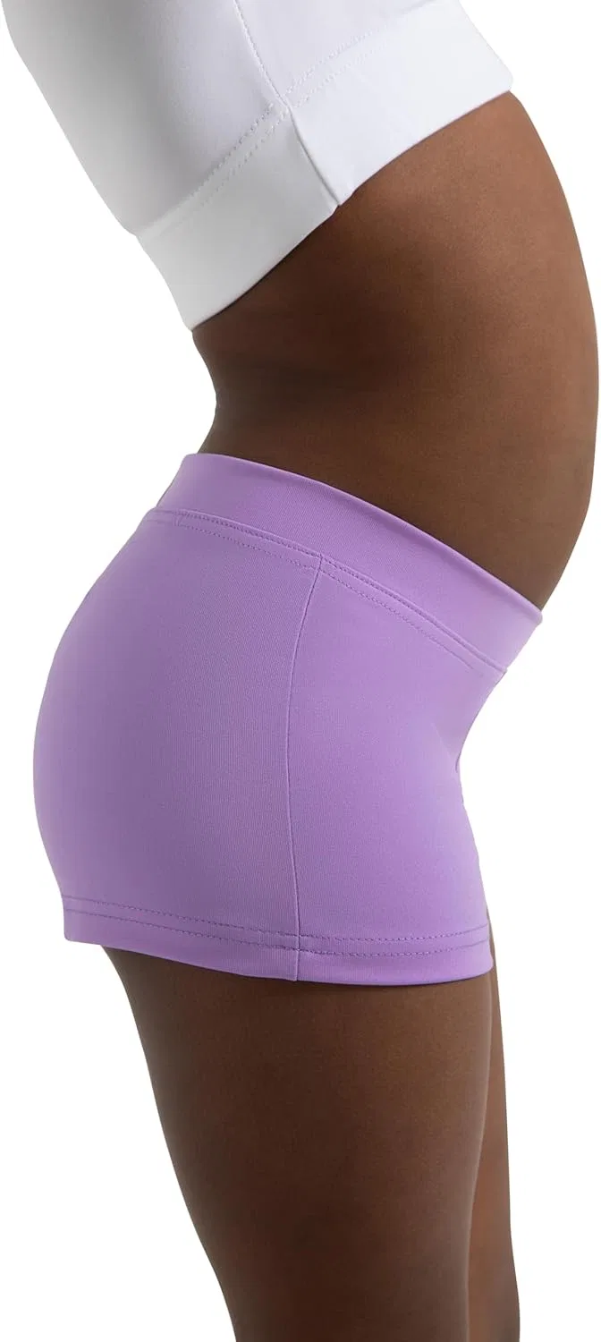 Короткие шорты Capezio для девочек, модель "Boy Cut" с низкой посадкой, Vibrant Violet — фото 3