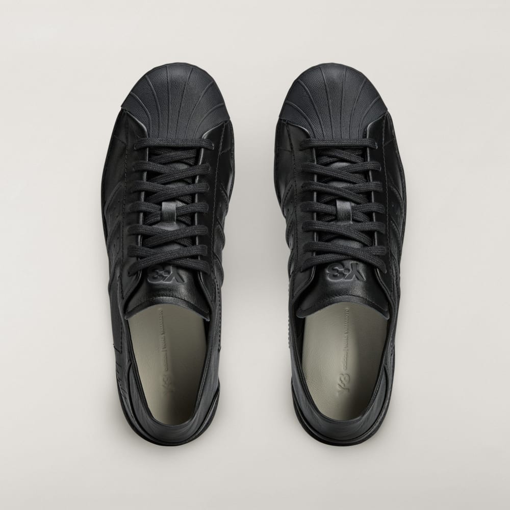 Кроссовки Adidas Y-3 Superstar, цвет Black/Black/Black — фото 2