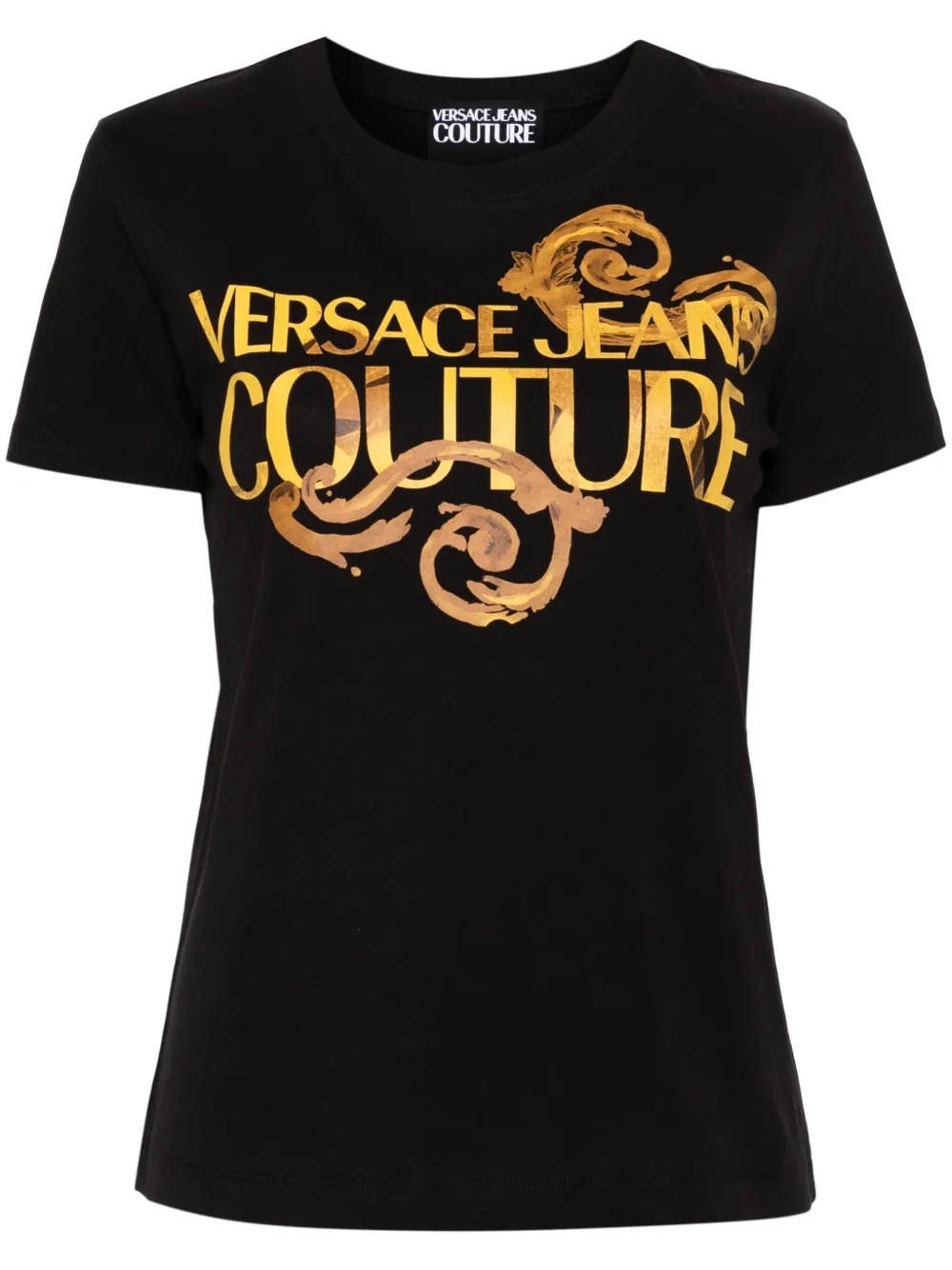 

Футболка с логотипом Versace Jeans Couture, черный