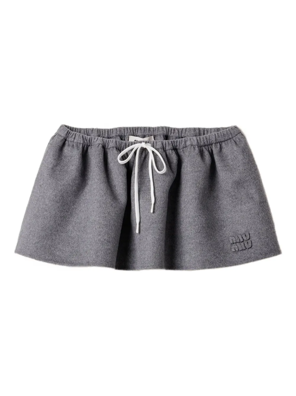 

Юбка на кулиске MIU MIU, серый