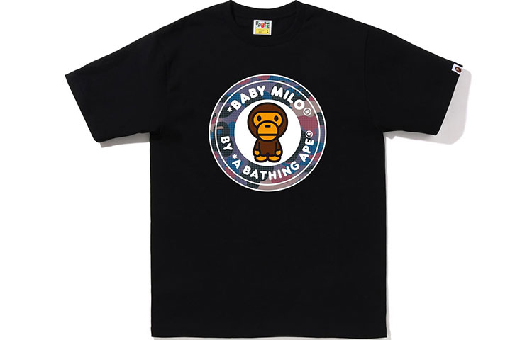 Футболка Bape Milo Busy Works A BATHING APE, белая мультиколор — фото 2