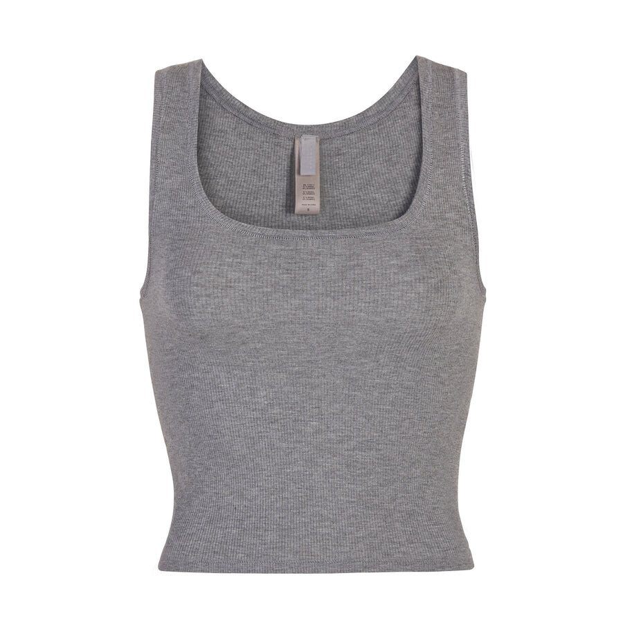 

Топ SKIMS Soft Lounge, цвет Heather Grey