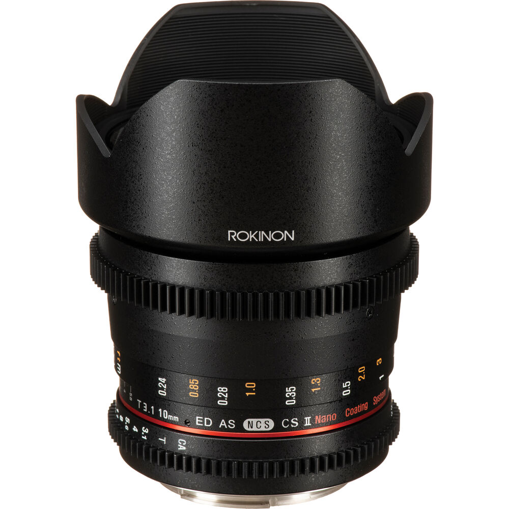 

Объектив Rokinon 10 мм T3.1 Cine DS с креплением Canon EF для APS-C