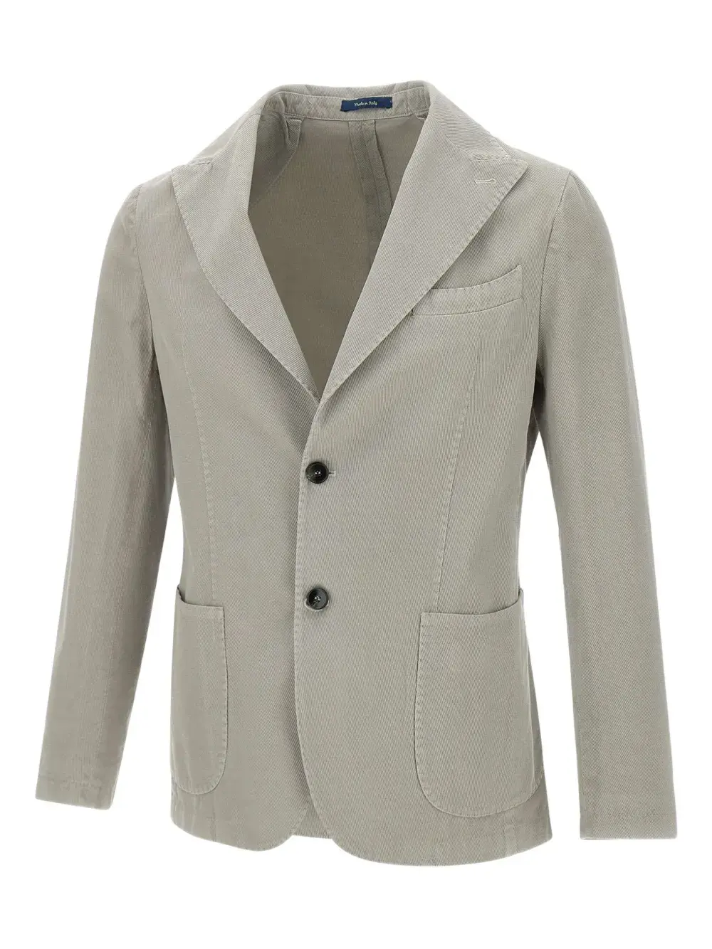 

Жакет Camaldoli в рубчик с лацканами-пиками Marchesani, серый