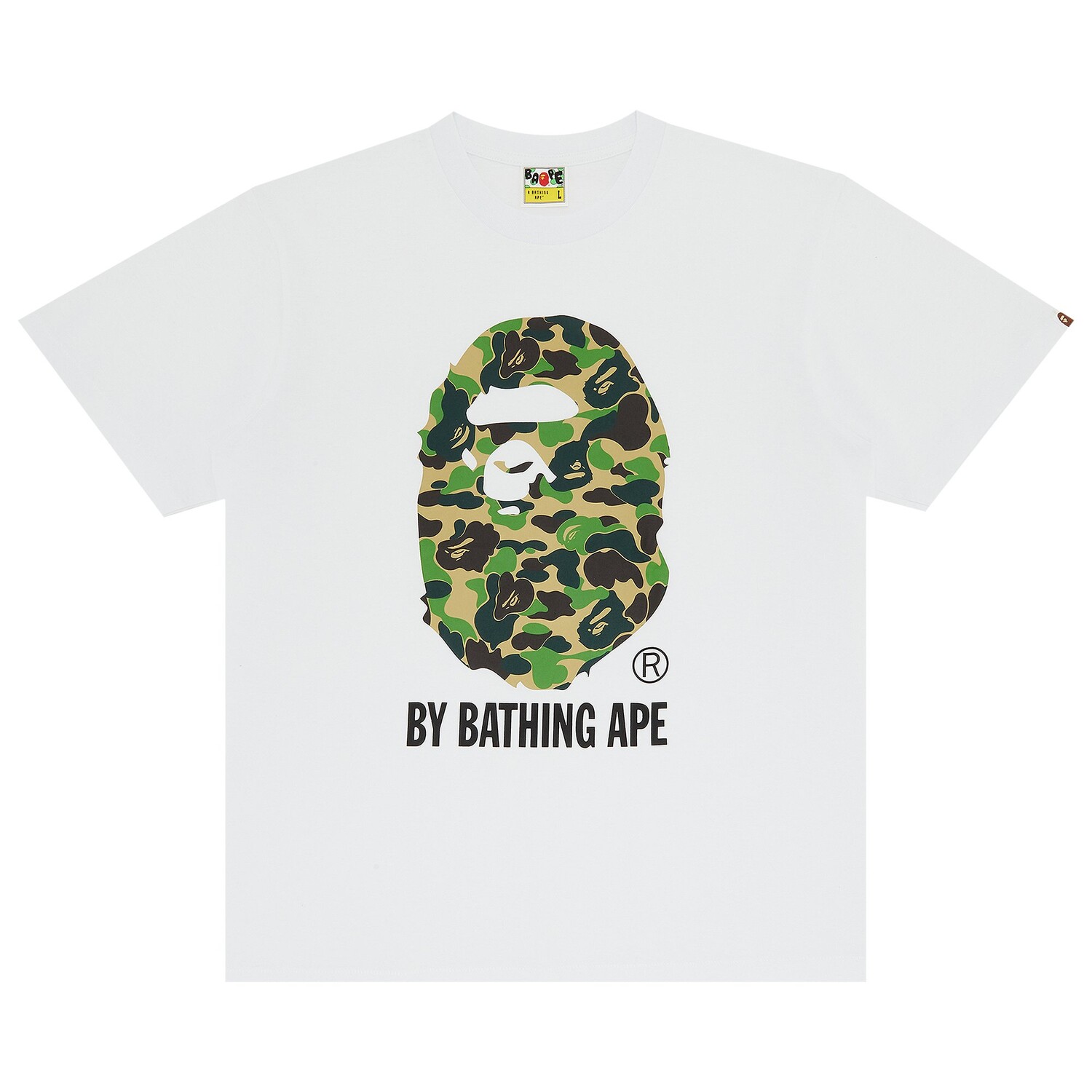

Футболка BAPE ABC Camo By Bathing, цвет Белый/Зеленый