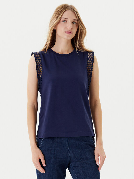 

Блузка обычного кроя 3IFVD10AC United Colors Of Benetton, синий