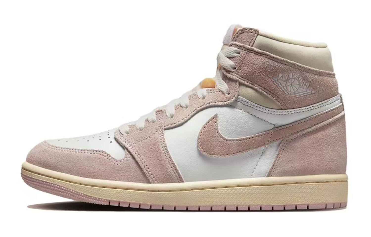Кроссовки Air Jordan 1 Vintage Basketball Shoes Women's Low-Top White — фото 4