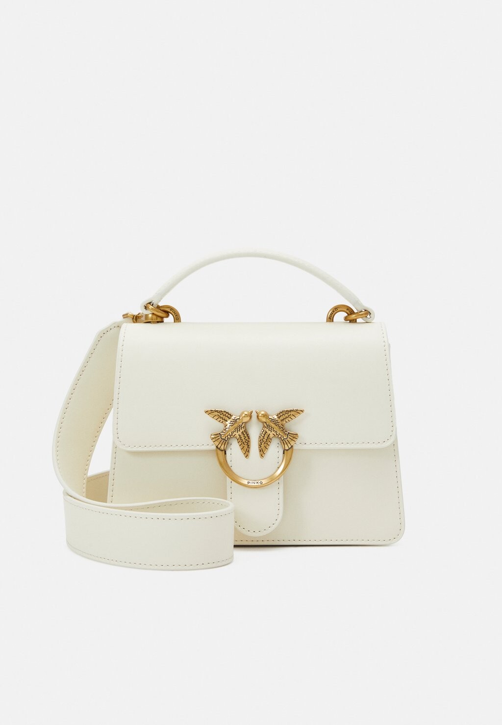 

Сумка на плечо Love Top Handle Mini Light Pinko, слоновая кость