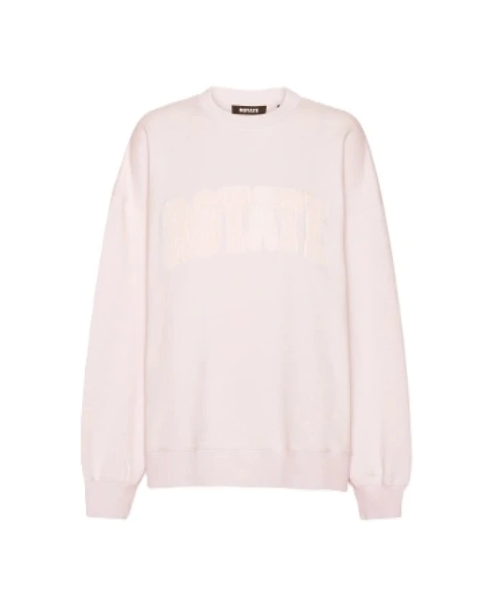 

Толстовка с круглым вырезом, обильно пропитанная потом Rotate Birger Christensen, фиолетовый