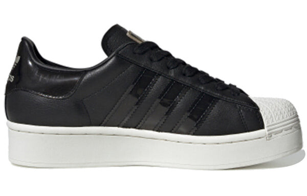 Кроссовки оригиналы суперзвезда смелый Adidas, черный — фото 2