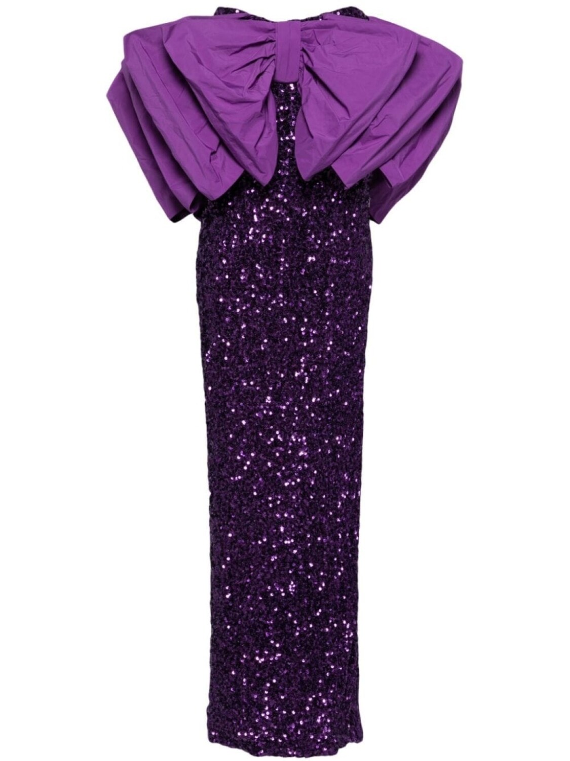 

ROTATE BIRGER CHRISTENSEN платье макси с бантом, фиолетовый