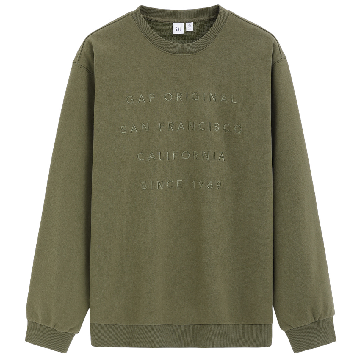 

Весенняя толстовка минимализм повседневный топ unisex GAP, зеленый