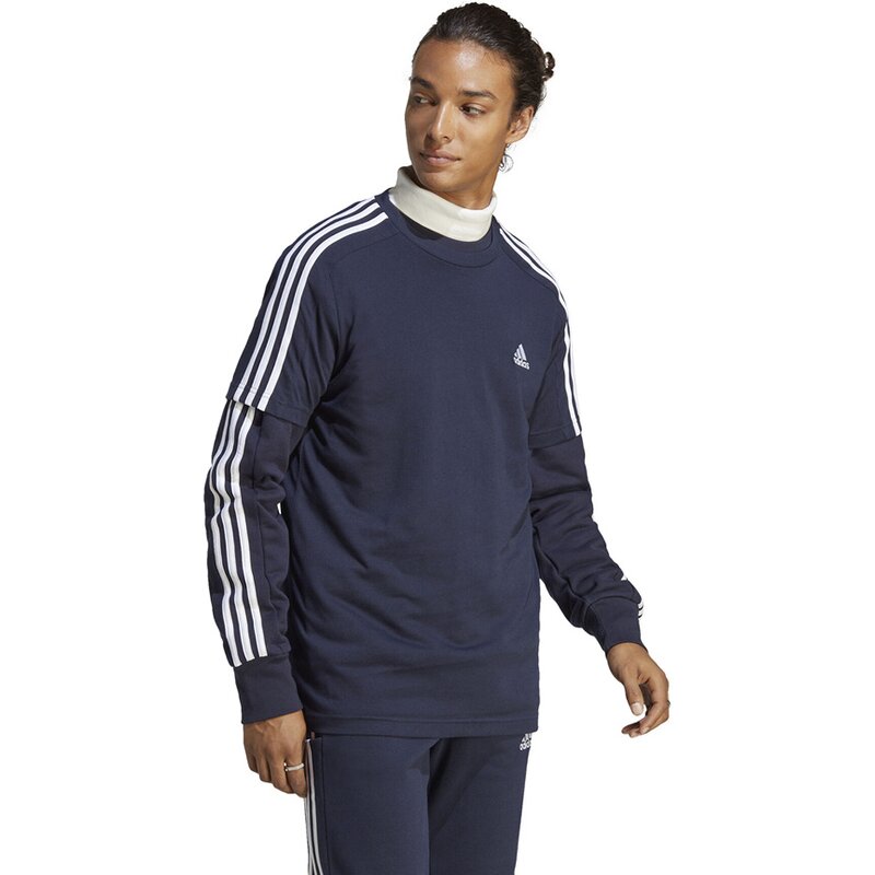 Футболка первой необходимости, одинарный джерси, 3 полоски Adidas, мультиколор — фото 4
