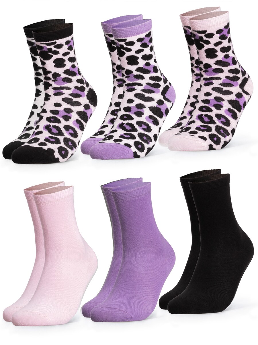 

Носки Occulto Leo-Print, фиолетовый/розовый/черный