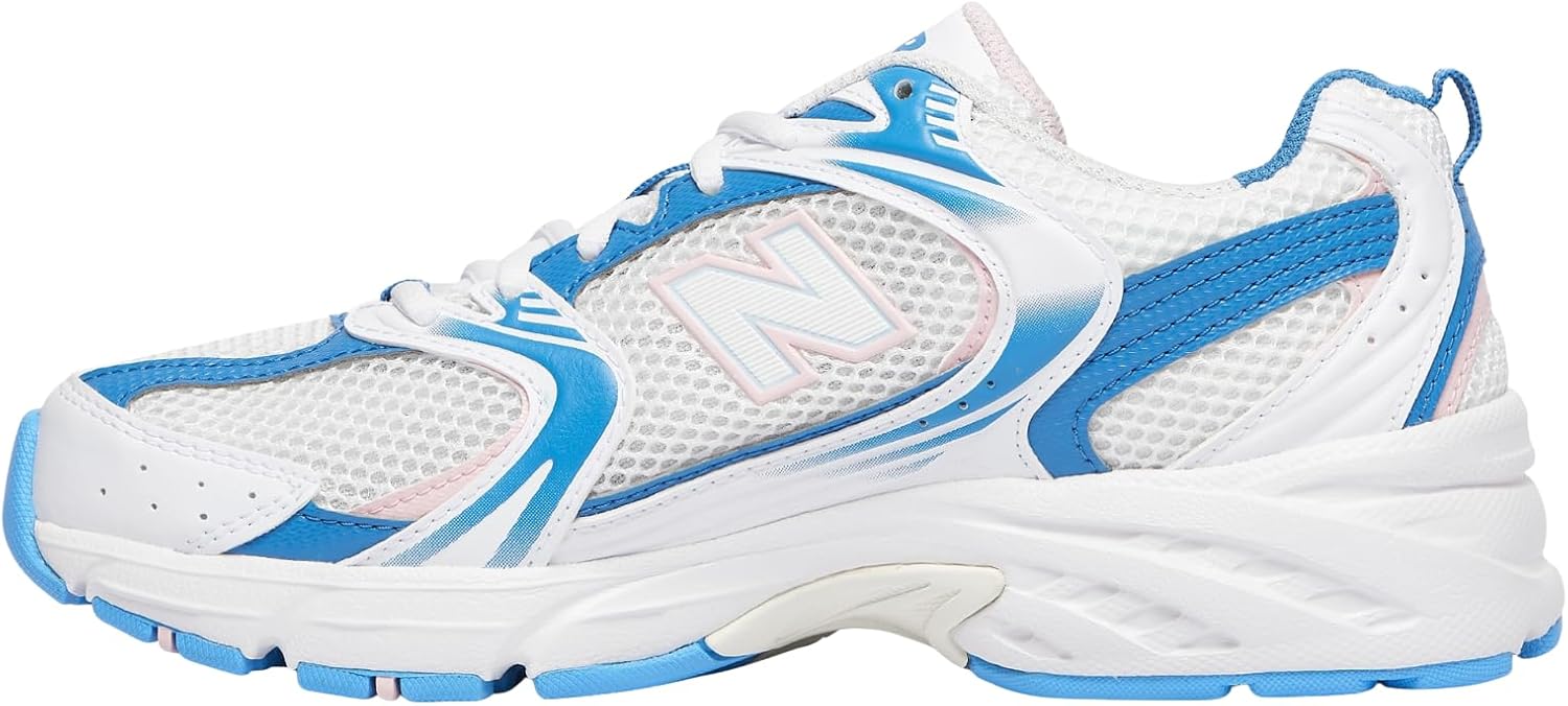Кроссовки New Balance для мужчин и женщин Oxford, белый/синий/розовый — фото 2