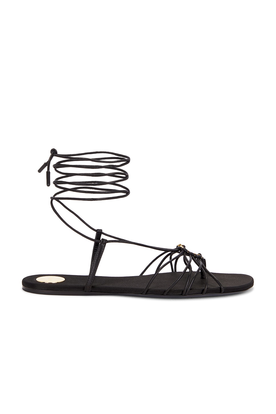 Сандалии Babylone Flat Saint Laurent, Nero