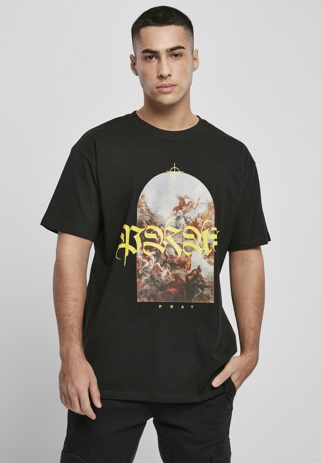 

Футболка с принтом PRAY PAINTING Upscale by Mister Tee, цвет black