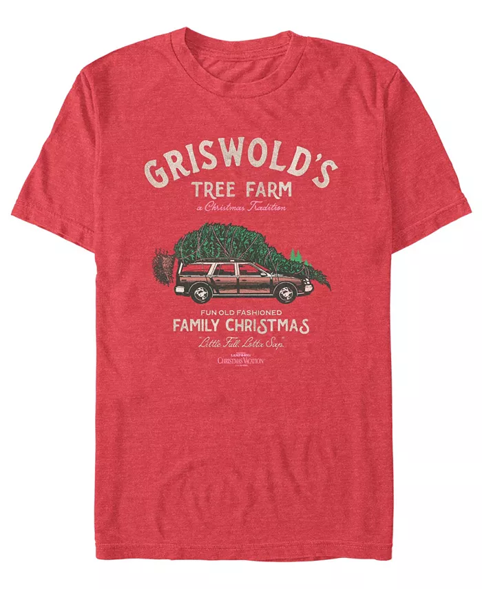

Мужская футболка с коротким рукавом Griswold Holiday Fifth Sun, красный