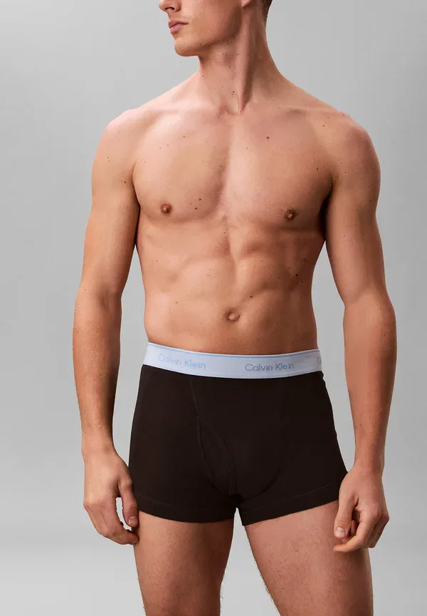 Трусы классические 5 шт Calvin Klein, черные с черным misty — фото 4