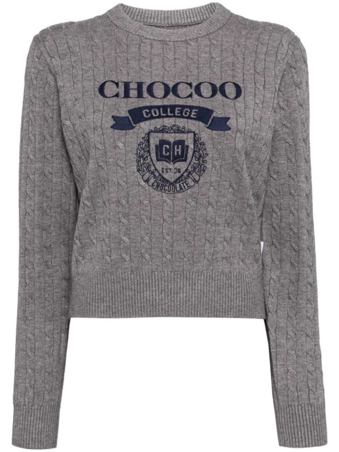 

CHOCOOLATE джемпер с вышитым логотипом, серый