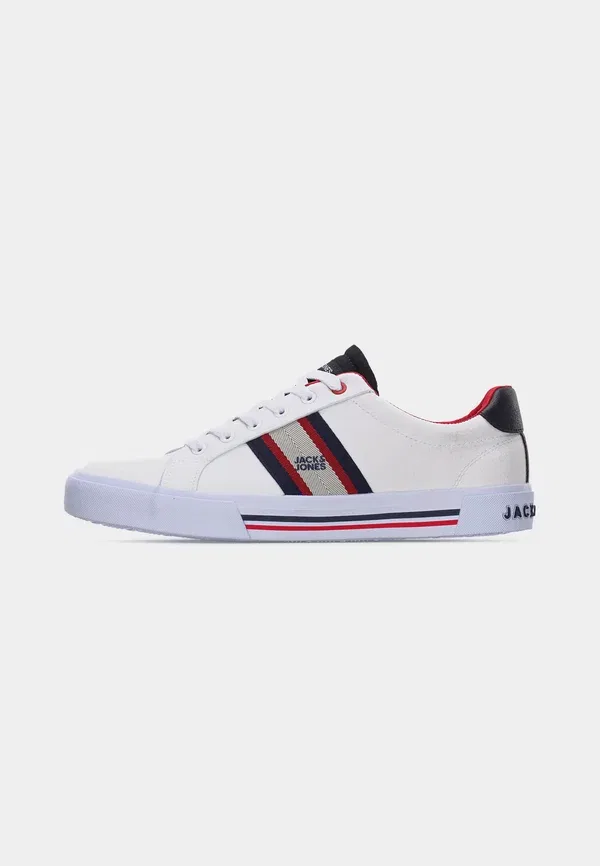 Кроссовки Jfwgorgon trainers Jack & Jones, белый/темно-синий/барбадосская вишня — фото 2