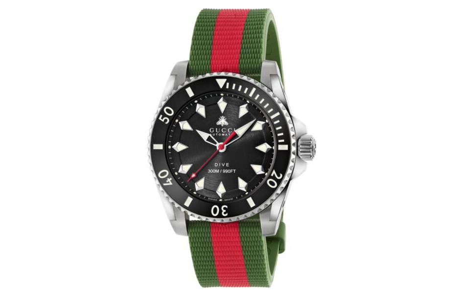

GUCCI Часы Wrist Watch Automatic Mechanical Movement Rubber Strap 40mm Black Dial Unisex