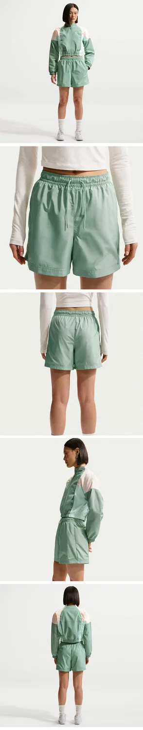 Женские спортивные классические тканые шорты средней посадки от Nike — фото 2