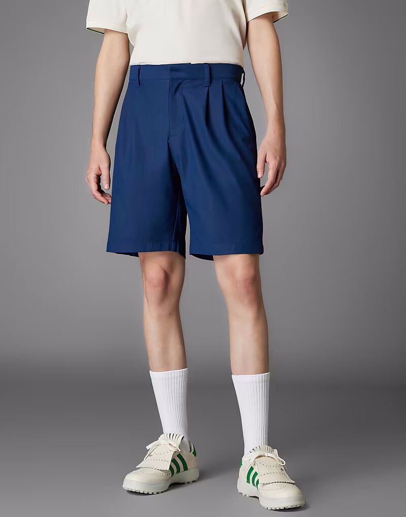 

Шорты для гольфа Adidas Originals twistknit со складками в цвете ночной индиго Adidas Performance