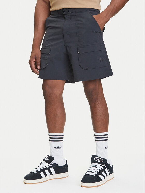 

Шорты из ткани loose fit Premium Essentials Utility Cargo JD2107 Adidas, чёрный