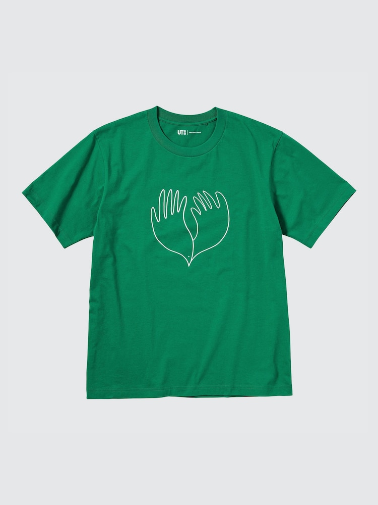 Футболка с принтом Uniqlo PEACE FOR ALL — фото 2