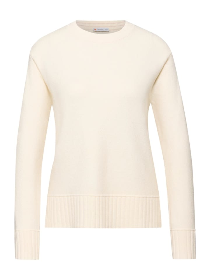 

Свитер с круглым вырезом бежевого цвета Street One