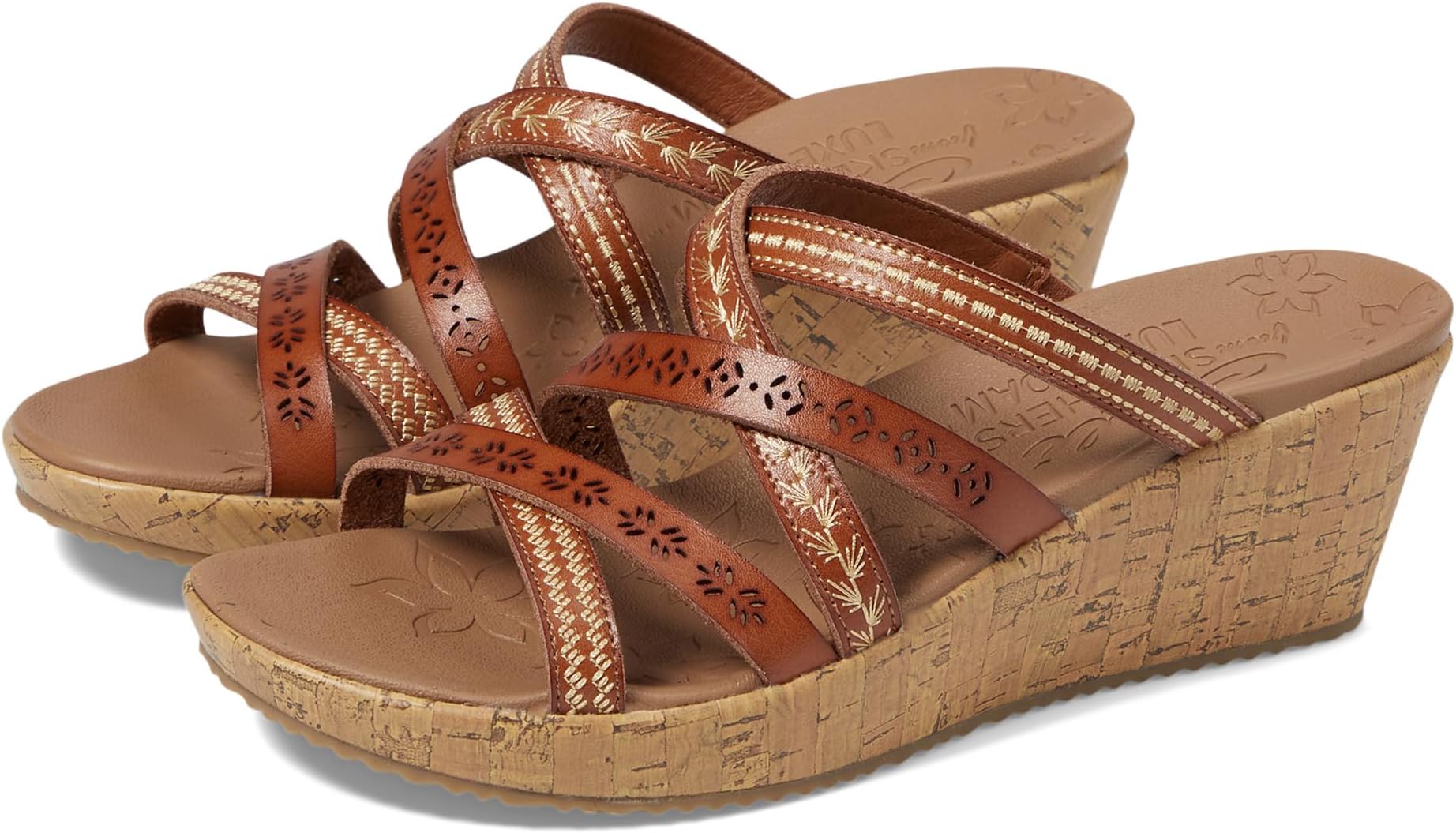 Сандалии SKECHERS Beverlee - Tiger Posse, цвет Luggage