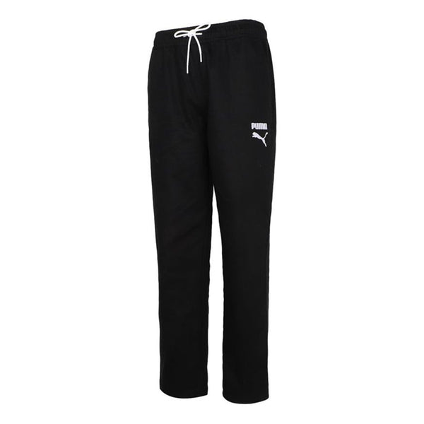 

Брюки regular track pants 'black white' Puma, черный