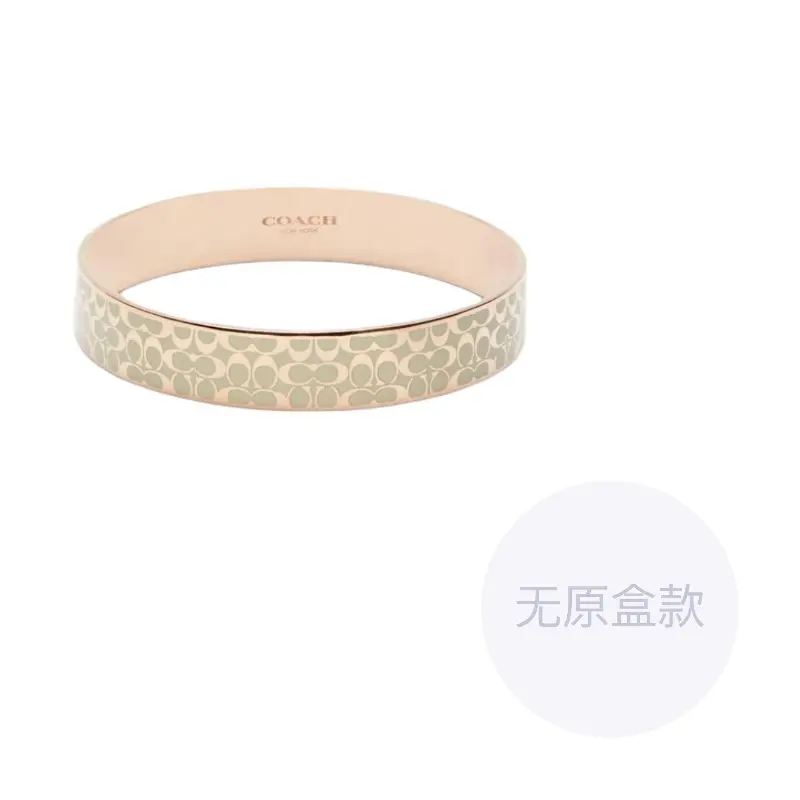 

Покрытые латунные эмалевые браслеты Women's COACH, розовое золото