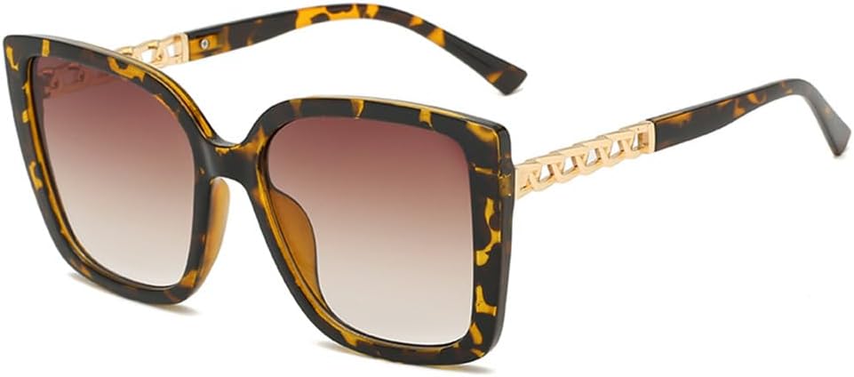 

Защитные очки, модные солнцезащитные очки большого размера для женщин, винтажные солнцезащитные очки в крупной оправе, декоративные женские солнцезащитные очки KTUCN, Leopard