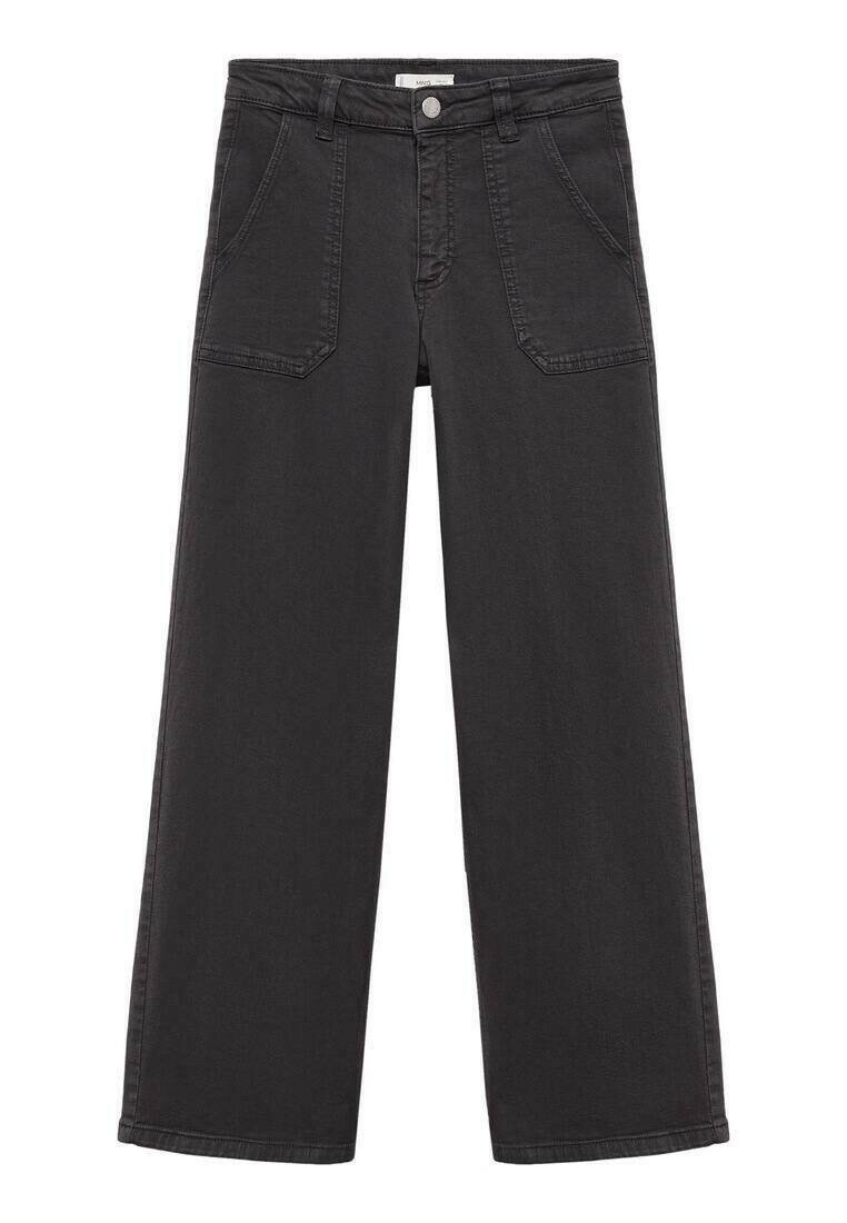 

Джинсы прямого кроя UTILITYG Mango Kids, антрацит