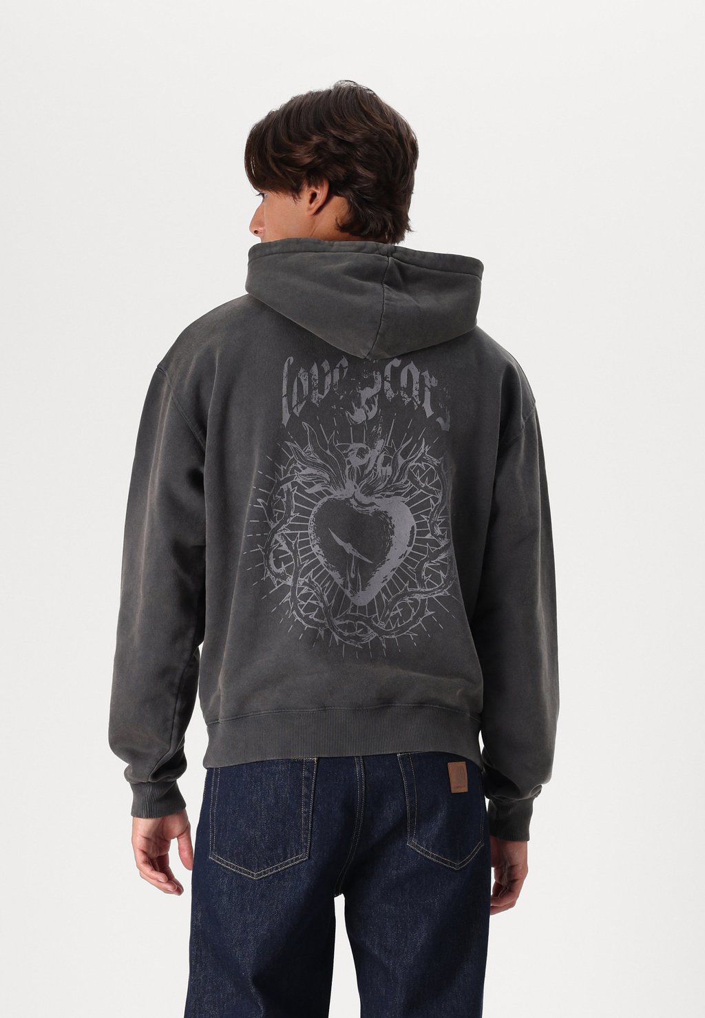 

Толстовка с капюшоном VINTAGE HEART HOODIE UNISEX Love Scars, черный
