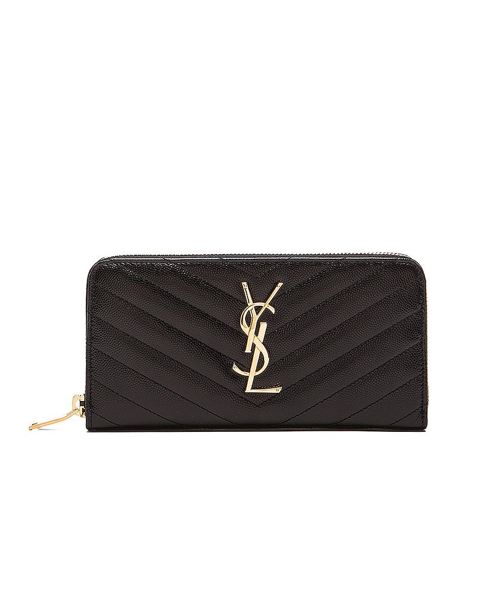 

Сумка Saint Laurent Monogramme Zip Wallet, черный