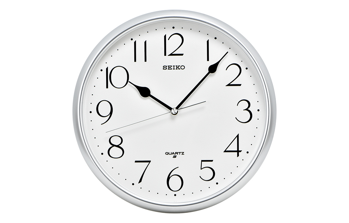 

SEIKO Часы Quartz Movement Polyester Shell Wall Clock Unisex White QXA747S