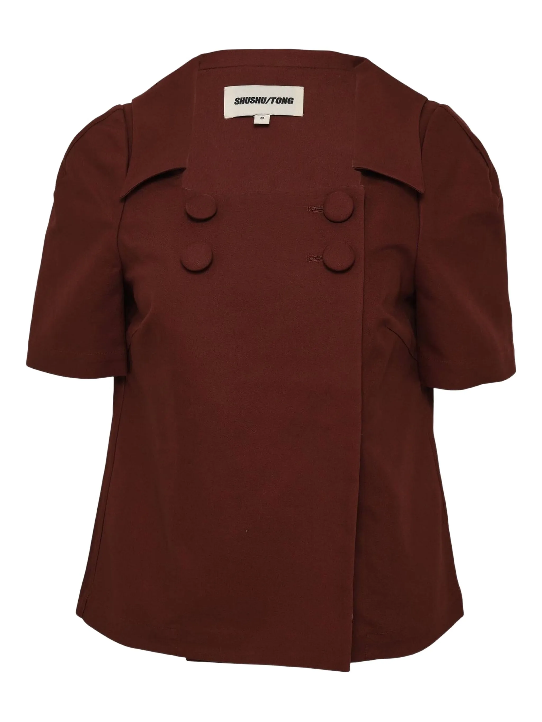 

Топ на пуговицах Shushu/Tong, коричневый