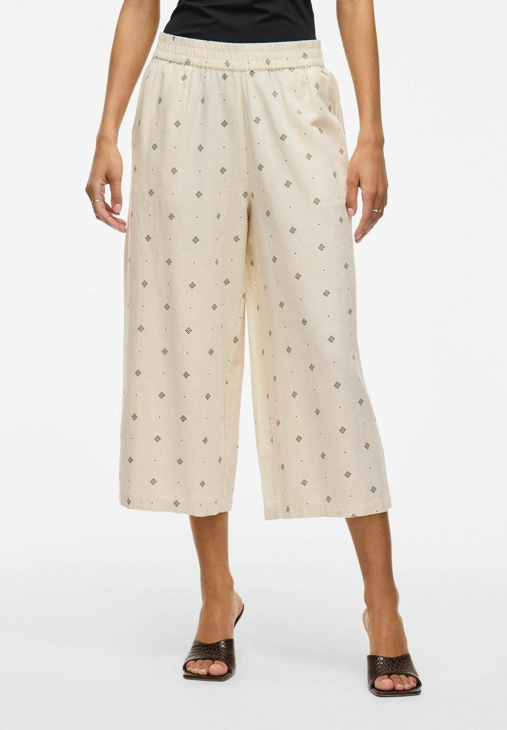 

Брюки CROPPED HIGH WAIST VILA, цвет Light Natural Melan