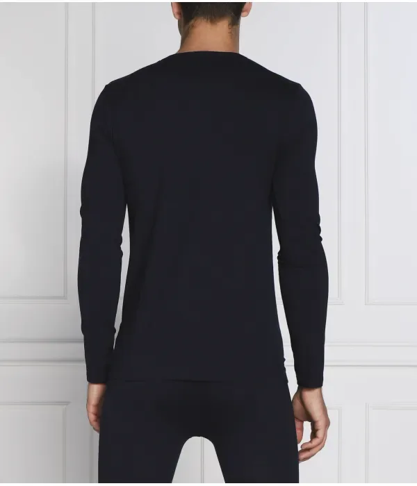 Лонгслив rn бесконечность slim fit Boss, темно-синий — фото 4