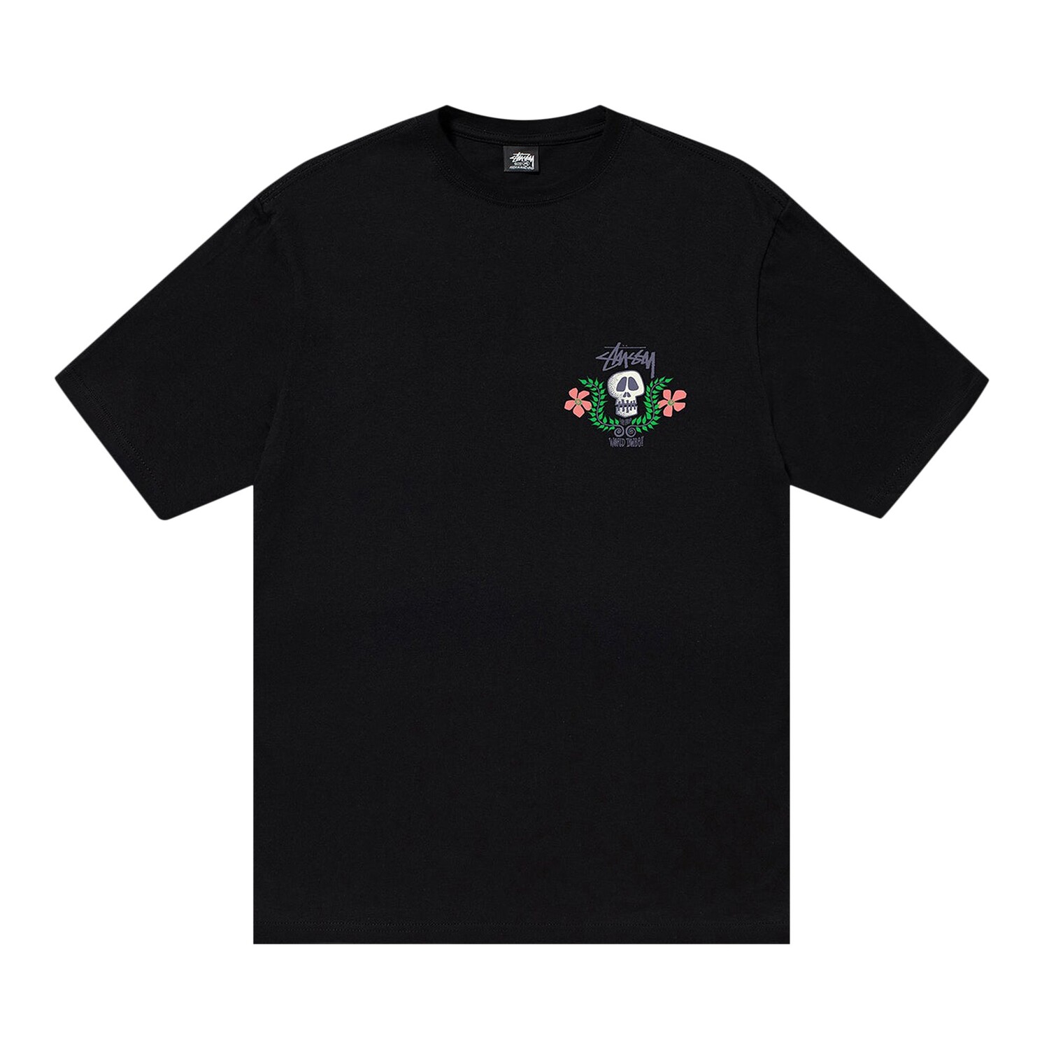 

Футболка Stussy Skull Crest, черная, Черный, Футболка Stussy Skull Crest, черная