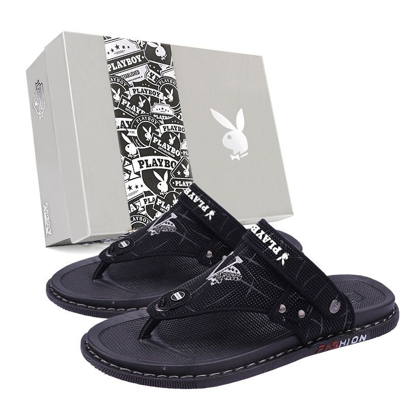 

Playboy Пляжные сандалии мужские черные/коричневые/серые — серые, цвет Gray