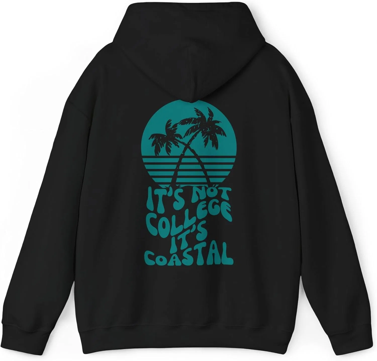 Толстовка Coastal Carolina Chanticleer с капюшоном, CCU, для школьного духа и игровых дней, толстовка CCU Teal Nation GENERIC, черный