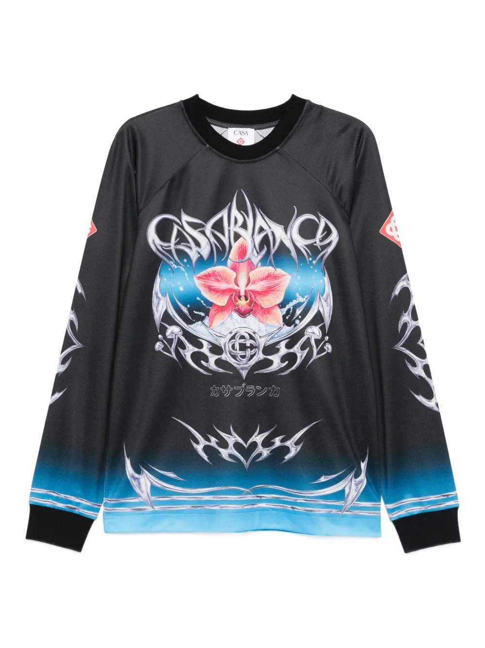 

Спортивный топ с принтом Casablanca, черный