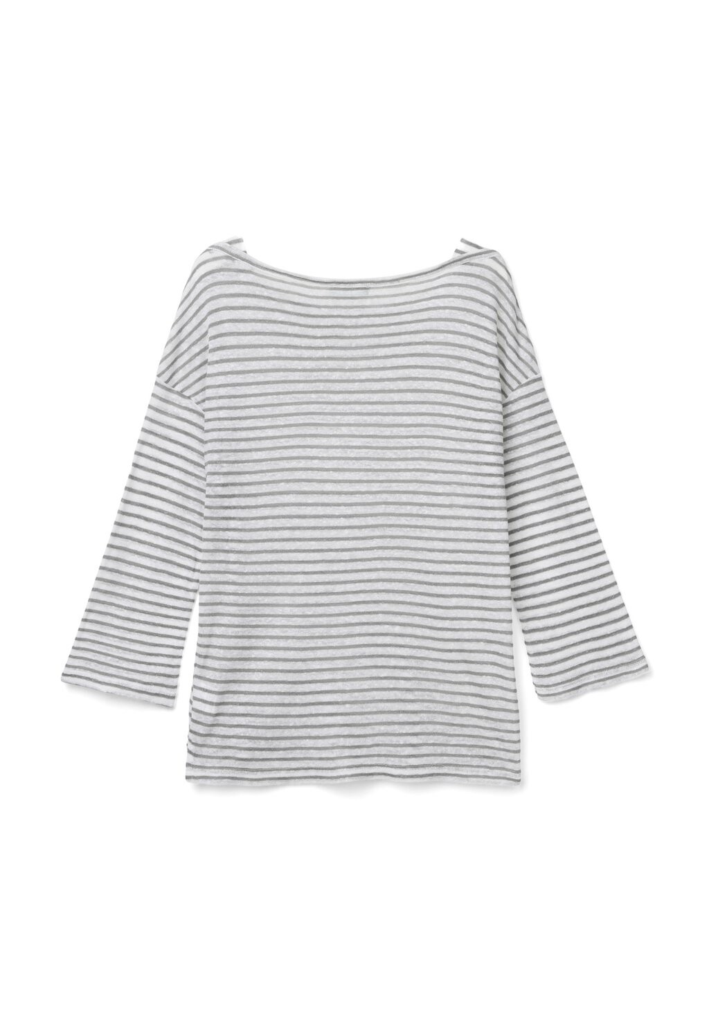 

Топ с длинными рукавами STRIPED WITH 3/4 SLEEVES United Colors of Benetton, серый