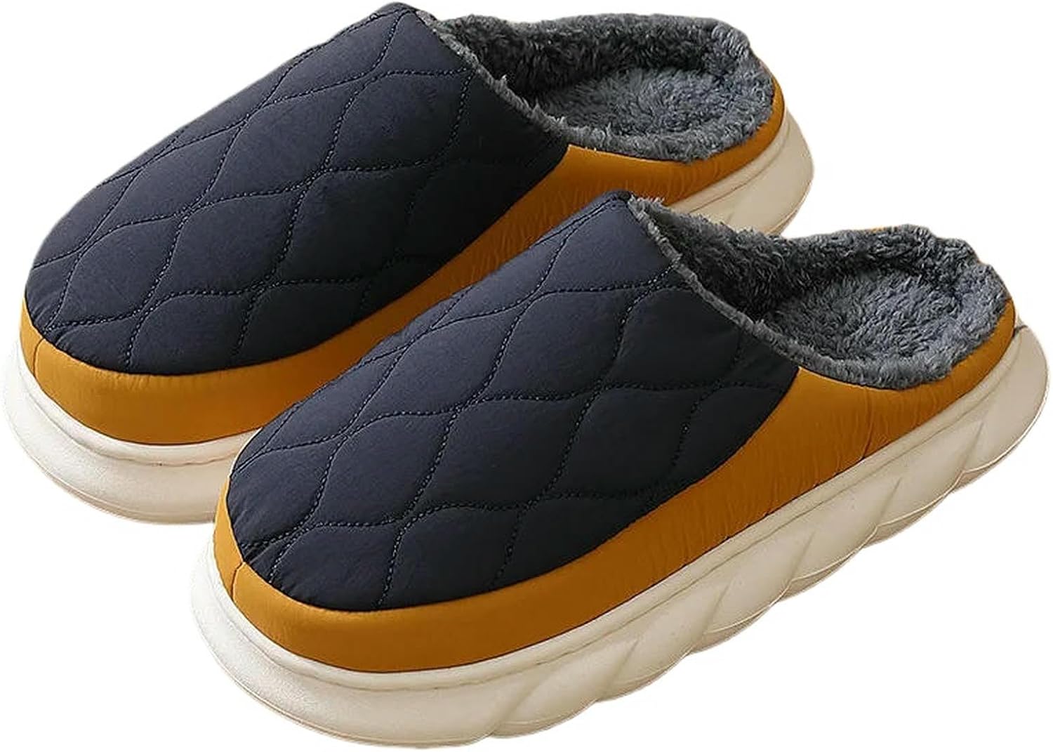 

Женские тапочки, мужские зимние теплые и удобные повседневные тапочки с толстой подошвой Getrichh, коричневый