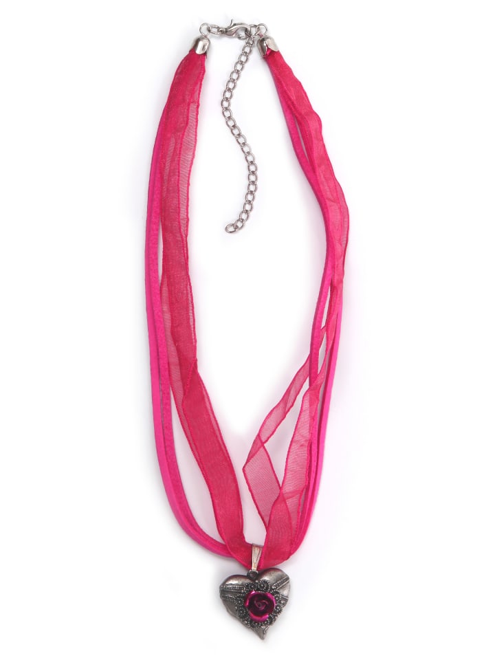 

Allgäu Rebell Традиционное ожерелье «Герда» розового цвета